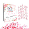 Guawubiang Pacifier Hunt Sign, Mini Pacifiers Baby Shower Game Set, 50Pcs Pink Girl Baby Shower Game Decorations Set, Cute Eleph