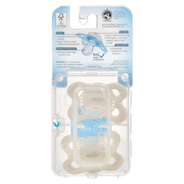 Mam Day & Night Silicone Pacifier, 0-6 Months, Boy, 3 Pack
