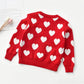 Baby Girl Valentine'S Day Outfit Toddler Kids Love Long Sleeve Knit Sweater Crewneck Pullover Sweatshirt Tops (Red1, 6T)