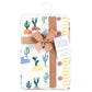 Hudson Baby Unisex Baby Cotton Flannel Burp Cloths, Fun Desert, One Size