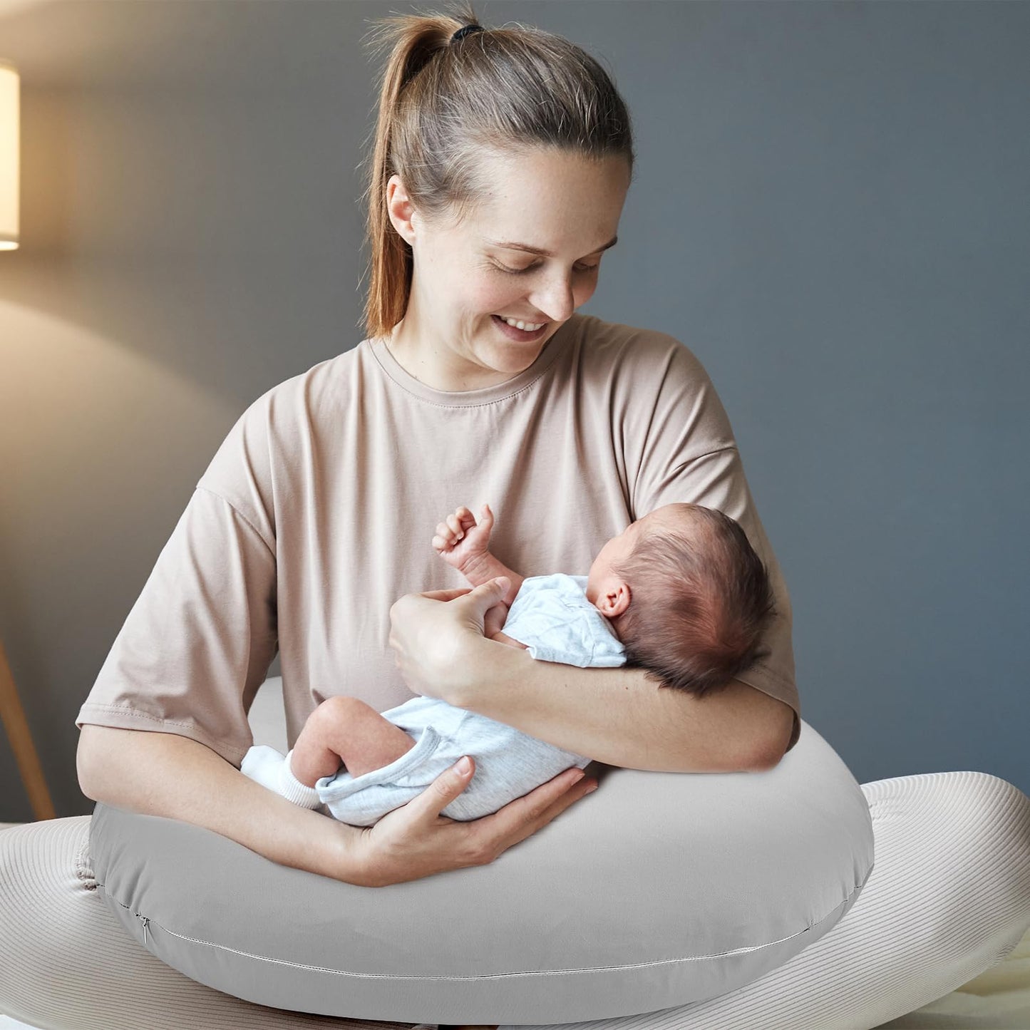 Hooyax Baby Waterproof Nursing Pillow Cover, Stretchy Nursing Covers For Breastfeeding Pillows, Adorable Infant Feeding Pillow S