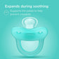Smilo Newborn Baby Pacifier - 3 Pack Of Orthodontic Pacifiers For Babies From 0-2 Months - Expands To Support The Palate During