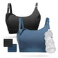 Momcozy Pumping Bra, Pumping Bra Hands Free 2 Pack Comfortable All Day Wear Pumping And Nursing Bra In One Holding Breast Pump F