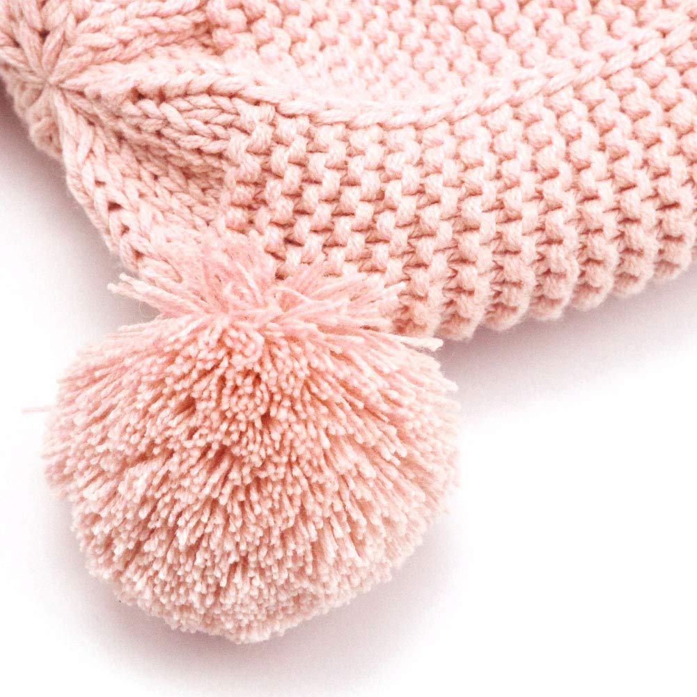 Paladoo Baby Beanie Hat Warm Fleece Lining 6-12 Months Winter Pink