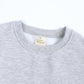 Rukosu Toddler Baby Boy Girl Fleece Pullover Sweatshirt Solid Color Crewneck Blouse Shirt Tops Warm Fall Winter Clothes Grey 12-