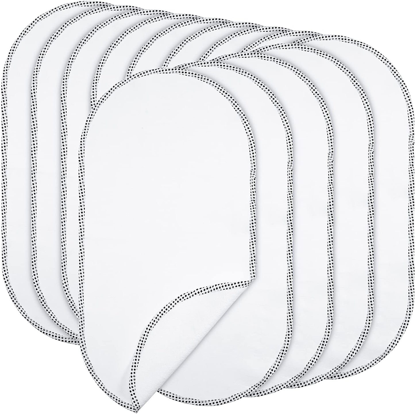 12 Pack Baby Waterproof Changing Pad Liners Portable Baby Changing Mat Soft Flannel Cotton Changing Table Cover Liners Reusable