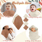 Preboun 6 Pcs Baby Muslin Hooded Bath Towels And Washcloths 32 X 32 Inch Cotton Baby Bath Towel With Hood Absorbent 11 X 11 Inch