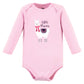 Hudson Baby Unisex Baby Cotton Long-Sleeve Bodysuits, Little Llama, 0-3 Months