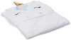 Hudson Baby Unisex Baby Cotton Animal Face Hooded Towel, Multicolor Unicorn, One Size