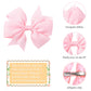 Choicbaby 3 Inches Hair Bows For Girls Pink Grosgrain Ribbon Pinwheel Hair Bows Clips Toddler Bows Hair Clips For Birthday Baby