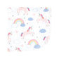 Hudson Baby Unisex Baby Flannel Cotton Washcloths, Unicorns Rainbows 10 Pack, One Size