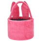Onglyp Easter Basket Plush Easter Bunny Tote Bags Cute Rabbit Design Personalized Easter Bucket For Kids Carrying Gift And Eggs