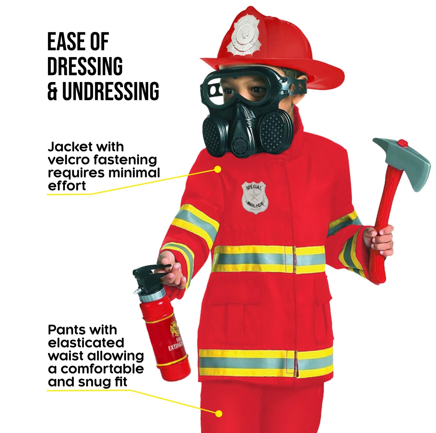 Morph Red Firefighter Costume For Kids Fireman Costume For Boys Fire Fighter Costume For Boys Kids Fire Fighter Outfit Boys Larg