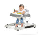 Dream on Me 2-in-1 Aloha Fun Baby Walker in Grey, Easily Convertible Baby Walker, Adjustable Three Position Height Settings, Eas