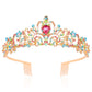 Chanaco Crystal Crown Headband For Girls, Rapunzel Kids Hair Accessories With Princess Tiara And Crowns