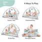 The Peanutshell Unisex Baby Play Gym & 7-In-1 Play Mat - Playmat Baby Toys 0-6, 6-12 Months Tummy Time Mat With Hanging Toys, So
