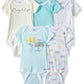 Gerber Unisex Baby 5-Pack Short Sleeve Variety Onesies Bodysuits Clouds 3-6 Months