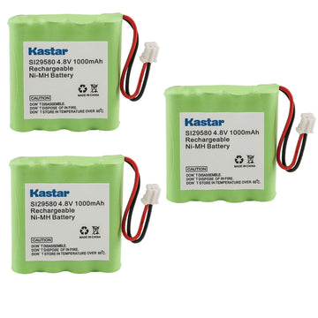 Kastar 3-Pack Battery Replacement For Summer Infant Baby Monitor 29710 29740 29580 29590 29610 29620 29630 29710 29740 29790 299