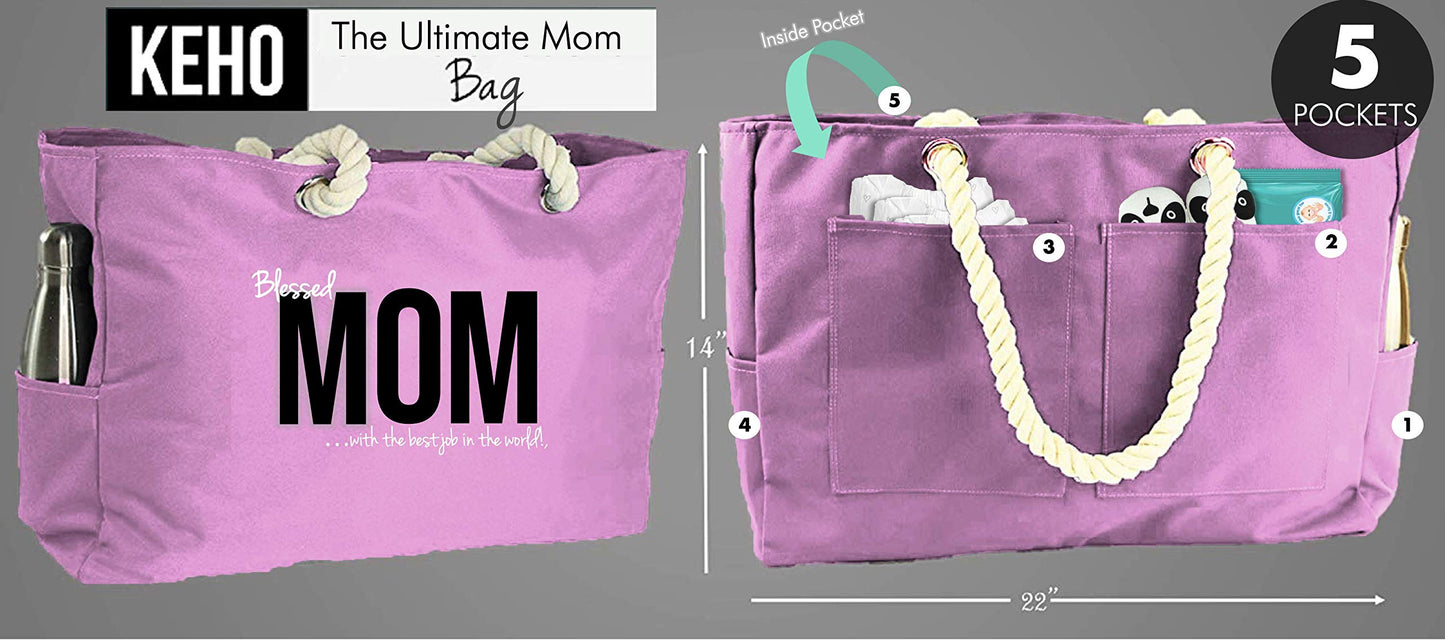 Keho Xxl Ultimate'Mom' Hospital Bag/Overnight Pregnancy Bag - (Pink)
