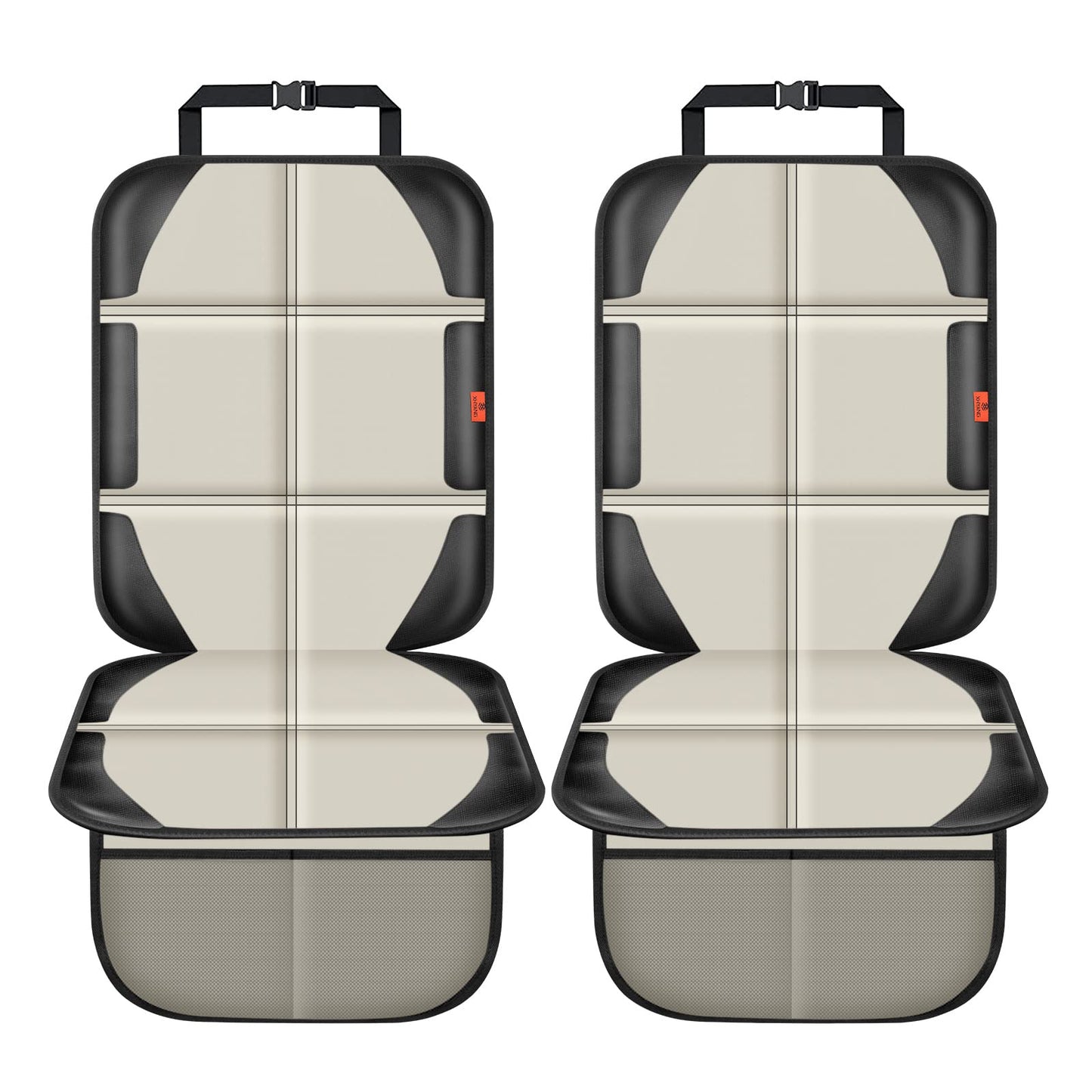 Xhyang Car Seat Protector, 2 Pack, Universal Fit, Polyvinyl Chloride & Leather, For Child Baby Car Seat, Waterproof, Durable, 60