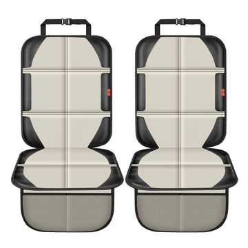 Xhyang Car Seat Protector, 2 Pack, Universal Fit, Polyvinyl Chloride & Leather, For Child Baby Car Seat, Waterproof, Durable, 60