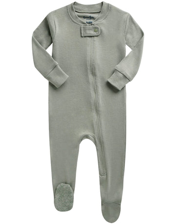Vaenait Baby Toddler Boys Girls Solid Footie Pajama Cozy Modal Khaki 12M
