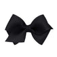 Wee Ones Girls' Classic Grosgrain Hair Bows On A Weestay No-Slip Hair Clip, Handmade, Wee Sized Bow, Black