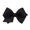 Wee Ones Girls' Classic Grosgrain Hair Bows On A Weestay No-Slip Hair Clip, Handmade, Wee Sized Bow, Black