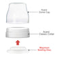 Maymom Write & Reuse Baby Bottle Labels For Daycare/Sealing Disc Compatible With Philips Classic Bottles, Maymom Screw Ring.