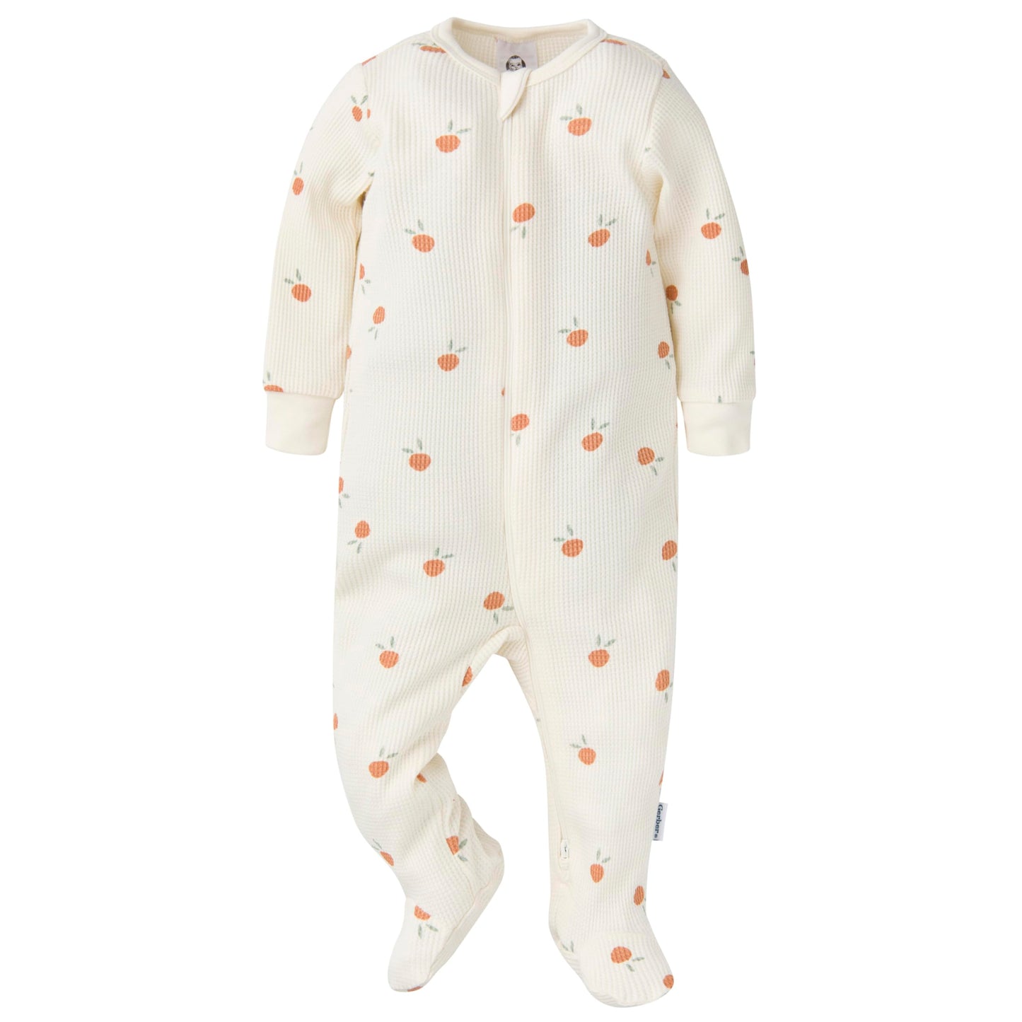 Gerber Baby Unisex 2-Pack 2-Way Zip Thermal Footed Sleep 'N Play, Desert Fruit, 3-6 Months