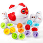 VROGTIK Easter Egg Matching Game for Toddlers - Educational Color & Shape Recognition Toy, 12-Piece Set | Easter Basket Stuffers