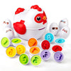 VROGTIK Easter Egg Matching Game for Toddlers - Educational Color & Shape Recognition Toy, 12-Piece Set | Easter Basket Stuffers