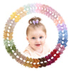 Doboi 50Pcs 2.5 ' ' Baby Hair Clips Small Bows Fully Lined Grosgrain Boutique Solid Ribbon Small Bows For Girls Teens Infants Ki