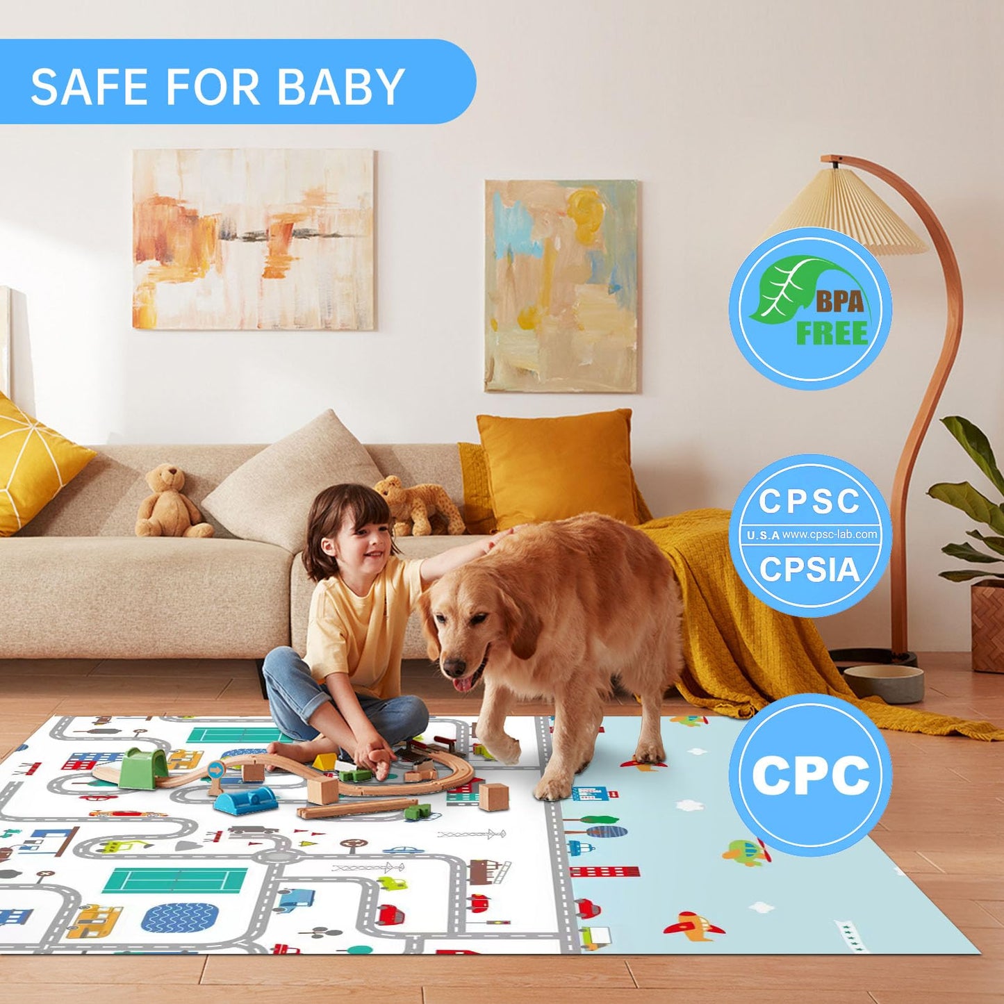 Baby Playpen With Mat, Play Pen Playards, Playpen For Babies And Toddlers Play Pin Indoor Active Center Game Fence, 50X50 Inch,