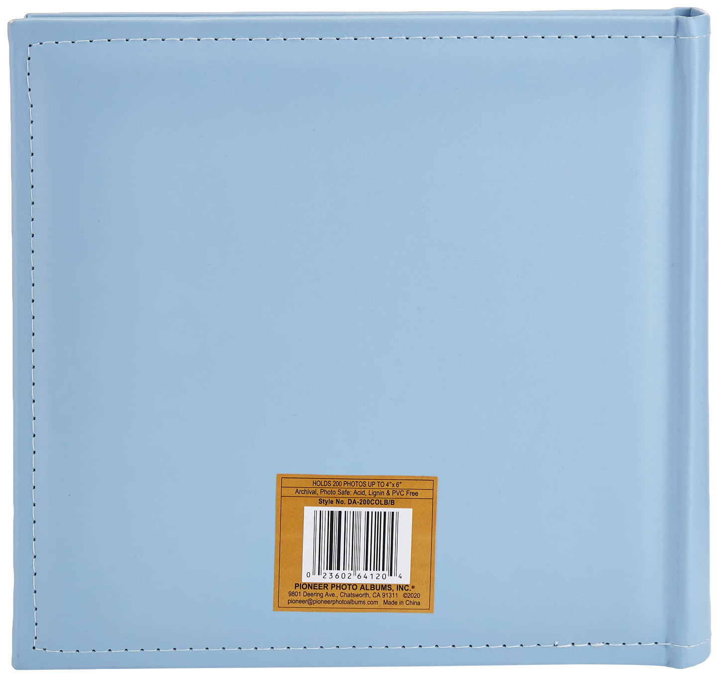 Pioneer Photo Albums Da-200Colb/B 200-Pocket Embossed Baby Leatherette Frame Cover Album For 4 By 6-Inch Prints, Blue