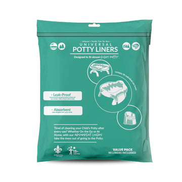 Kalencom Universal Potty Liners - Disposable Potty Liners For Toddlers - Absorbent And Leakproof - Compatible With Potette Trave