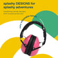Banz Kidz Earmuffs 2 Years & Older - Petal Pink - Loud Noise Cancelling Kids Headphones & Toddler Ear Muffs, Size Adjustable