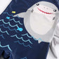 Baby Boys Toddlers Kids Swimsuit One Piece With Sun Hat Rash Guard,Zipper Bathing Surfing Swimwear Upf 50+ Shark 3-6 Months