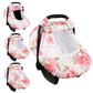 Car Seat Cover Baby, Hnhuaming Infant Car Seat Covers Canopy For Babies Girls, Warm & Windproof Newborn Carseat Covers With Brea