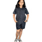 SHOPmOZO Night Suit Set for Girls Pure Cotton Half Shirt & Matching Shorts | Soft Breathable Top & Bottom Set Sleepwear for All 