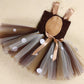 Tutu Dreams Christmas Dress Reindeer Costume For Girls 100Th Day Of School Tutu Dress Deer Antler Headband Gifts Decorations (De