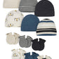 Onesies Brand Unisex Baby 12-Piece Cap And Mitten Set, Tiger Board, 0-6 Months