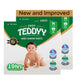 Teddyy Easy Baby M Size Diaper Pant Style | 148 Count (Medium) | 712 Kg (Pack Of 2) | Long Protection Hours | AntiBacterial | 