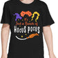 Lazychild It'S Just A Bunch Of Hocus Pocus Halloween T Shirt Toddler Boys Girls Sanderson Sister Graphic Tee Shirts(Black,100)