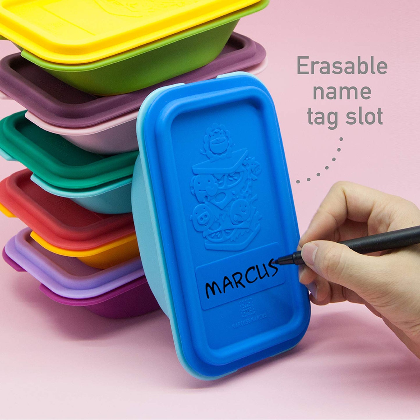 Reusable Sandwich Bags, Collapsible Sandwich Container, Silicone Sandwich Container For Lunch, Bpa & Phthalate Free, 36 Month+