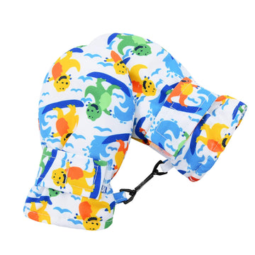 Lined Fleece Toddler Mittens Kids Winter Warm Gloves Child Ski Gloves Waterproof Snow Baby Mitten For Boys Girls Surfing Dinosau