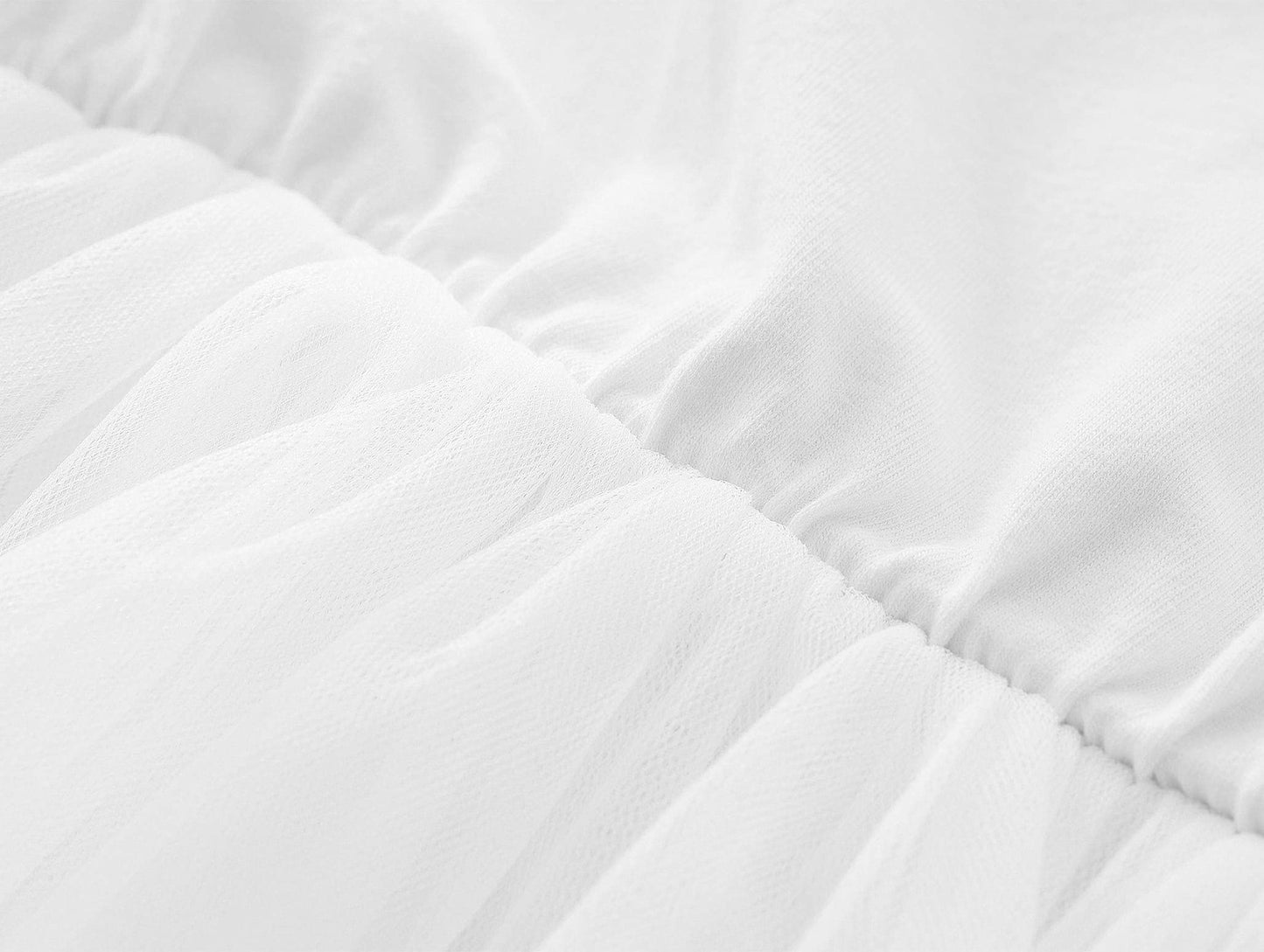 Twkioue Toddler Girls Tutu Flutter Sleeve Cute Party Princess Solid Tulle Dress 817 White 100