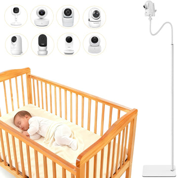 iTODOS Baby Monitor Floor Stand Holder Mount Compatible with Infant Optics DXR-8 Pro,Nanit Pro & Flex Stand,VTech VM819/VM901,He