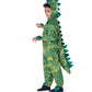 Dress Up America T-Rex Costume For Kids - Dinosaur Costume For Boys And Girls - Green Dino Jumpsuit (Small)
