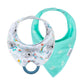 Dr. Browns Bandana Bibs with Snap-On Removable Teether, Cotton Baby Bib with Soft Fleece Lining for Teething & Drooling, Koalas
